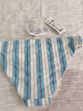 Braguita bikini rayas azul y blanco