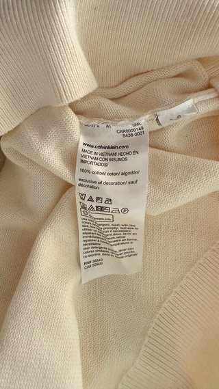 Jersey Calvin Klein crema