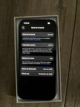 iPhone 17 Azul 100% Batería