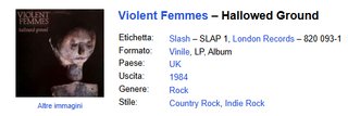 Violent Femmes - Hallowed Ground Vinile