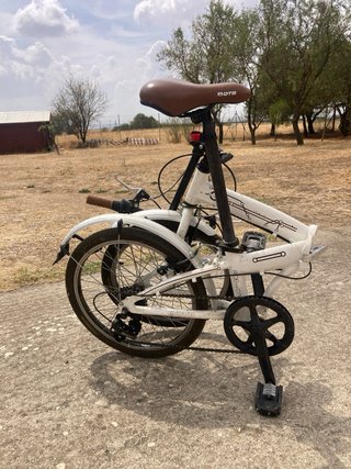 Bicicleta Plegable Decathlon Blanca