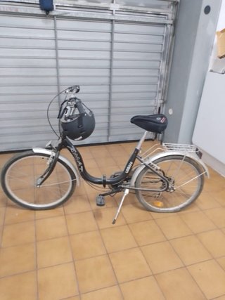 Bicicleta plegable Amat Urban negra