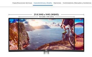 Monitor Dell 34 ultrapanorámico de 34"