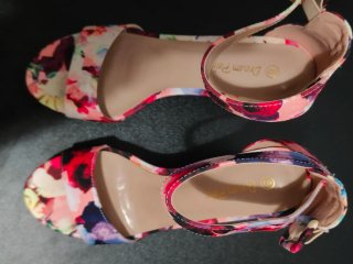Sandalias Dream Pairs Florales Tacón Multicolor