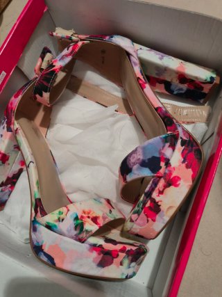 Sandalias Dream Pairs Florales Tacón Multicolor