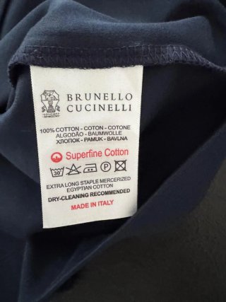 Camiseta Brunello Cucinelli Azul Hombre