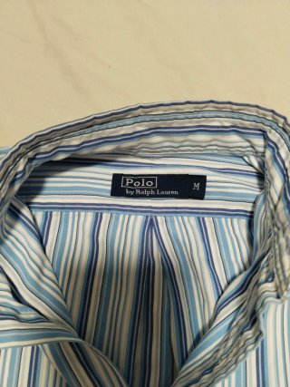 Camisa Ralph Lauren Rayas Azules Talla M