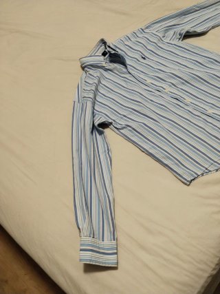Camisa Ralph Lauren Rayas Azules Talla M