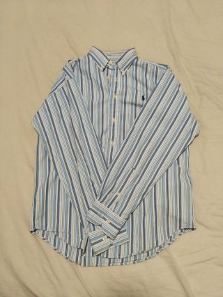 Camisa Ralph Lauren Rayas Azules Talla M