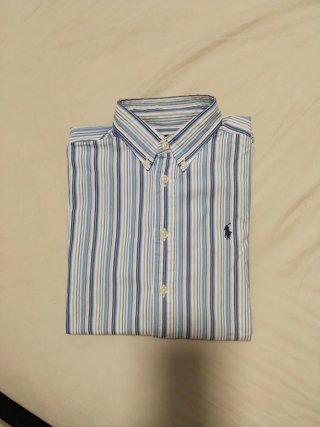 Camisa Ralph Lauren Rayas Azules Talla M