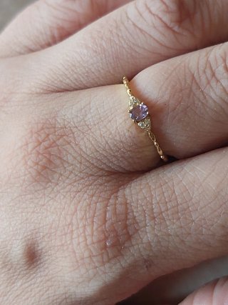 Anillo  Zafiro Morado