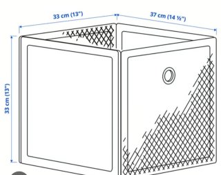2 Cajas Blancas IKEA Dronjons Metálicas