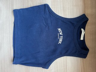 Top Pull&Bear New York Azul Talla XXL