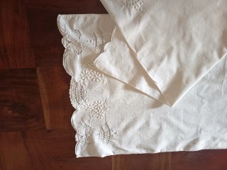 3 Fundas Almohada Bordadas Blancas
