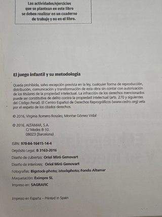 Libro de El Juego infantil y su metodologia.