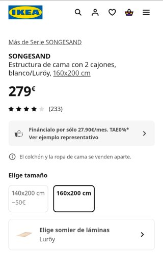Estructura de cama