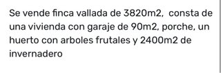 Finca en venta por jubilación