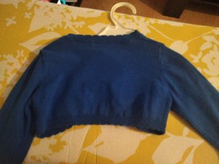 Chaqueta corta niña Mayoral 3 años azul eléctrico.
