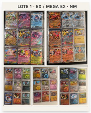 Lote 1: Cartas Pokémon EX / Mega EX NM
