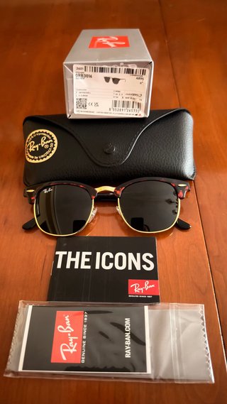 Gafas de Sol RayBan Clubmaster Marrones y Doradas