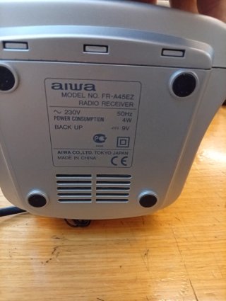 Radio despertador Aiwa FR-A45EZ gris