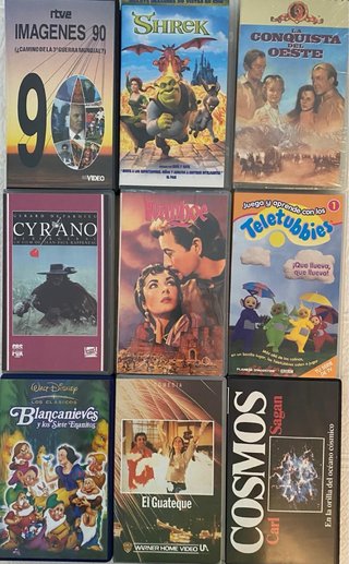 Lote 9 Películas VHS Variadas