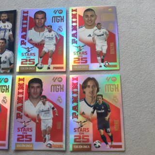 Lote 6 cromos Real Madrid Megacracks 2026/27