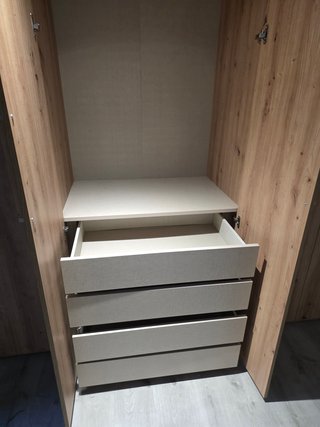 Armario modular 90cmx3 con cajones (6 puertas)