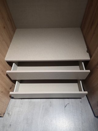 Armario modular 90cmx3 con cajones (6 puertas)