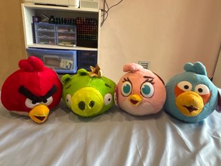 Peluches Angry Birds (Set de 4)