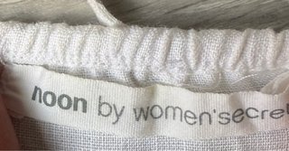 Vestido blanco lino ibicenco Noon by Women'Secret