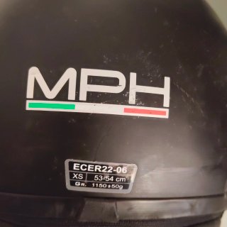 Casco Moto Talla XS Negro