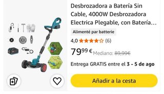 Desbrozadora a Batería Sin Cable 4000W