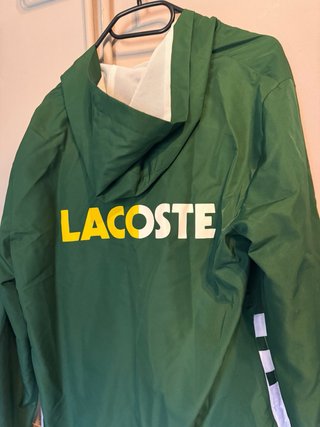 Chaqueta Lacoste Verde y Blanca Talla M