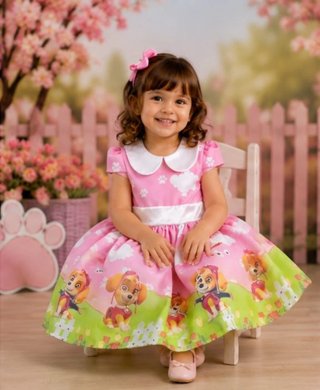 Vestito bambina Paw Patrol rosa