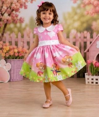 Vestito bambina Paw Patrol rosa