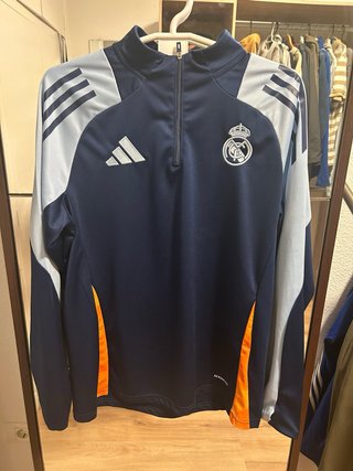 Sudadera Real Madrid Adidas Azul Naranja