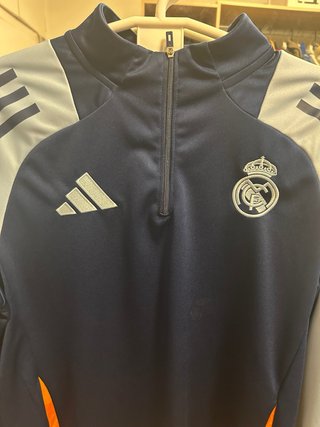 Sudadera Real Madrid Adidas Azul Naranja