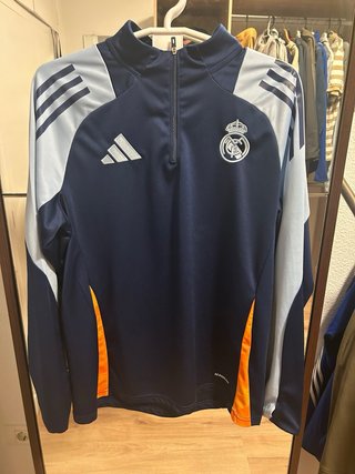 Sudadera Real Madrid Adidas Azul Naranja