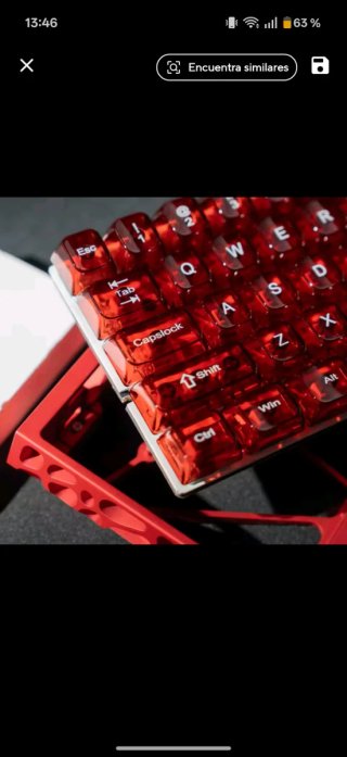 Teclas/keycaps Roja Zafiro HallEffect