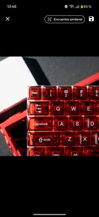 Teclas/keycaps Roja Zafiro HallEffect