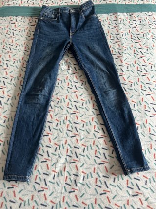 Pantalones vaqueros azules talla 38 Zara