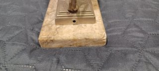 Lámpara Art Deco Pantera Barril Mármol