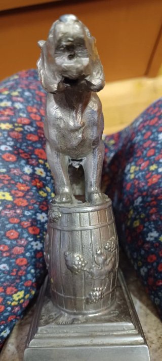 Lámpara Art Deco Pantera Barril Mármol