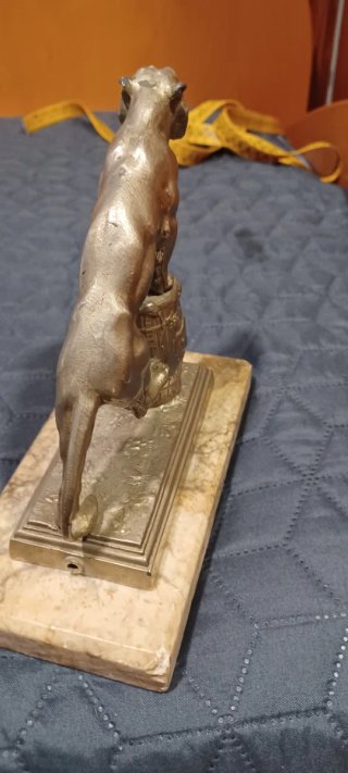 Lámpara Art Deco Pantera Barril Mármol