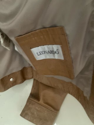 Cazadora de piel Leonardo marrón