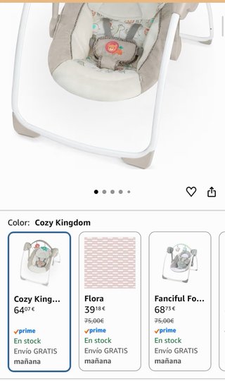 Columpio Ingenuity Cozy Kingdom Plegable