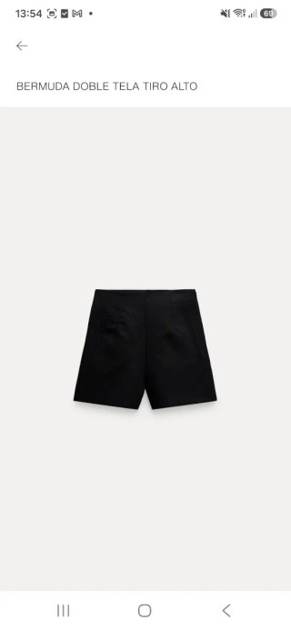 Shorts negros Zara con bolsillos