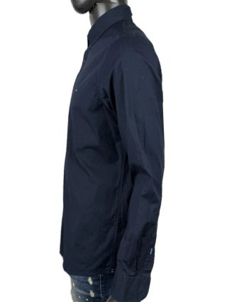 Camicia Tommy Hilfiger Uomo L Slim Stretch Blu