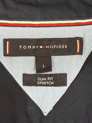 Camicia Tommy Hilfiger Uomo L Slim Stretch Blu